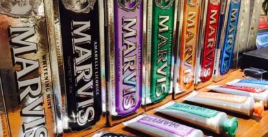 different products of marvis toothpaste in line