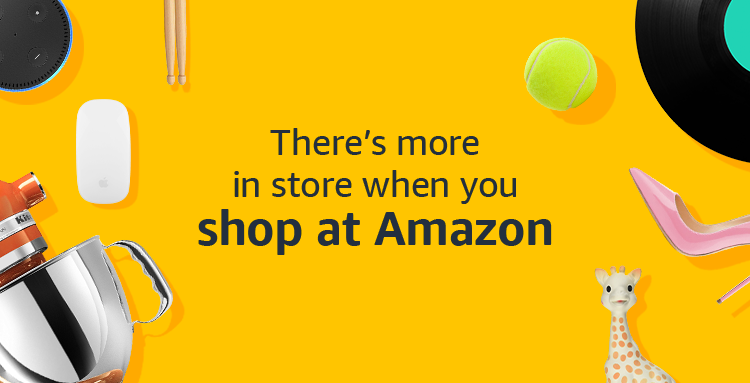 A beautiful banner of amazon shopping for home essentials.