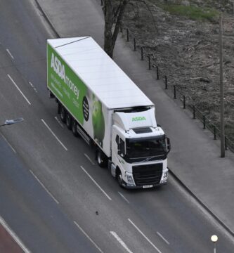 asda groceries white truck