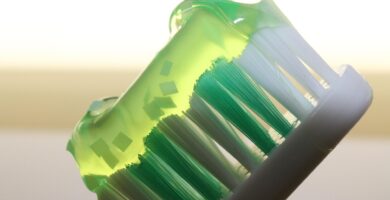 toothbrush with best whitening toothpaste on it