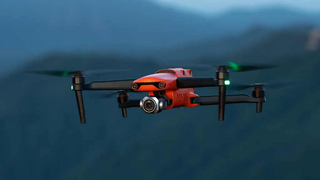 Autel EVO III taking a flight at night