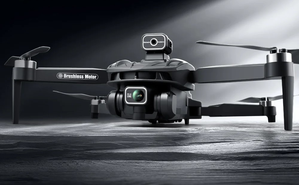 commercial uav drone ready to take off