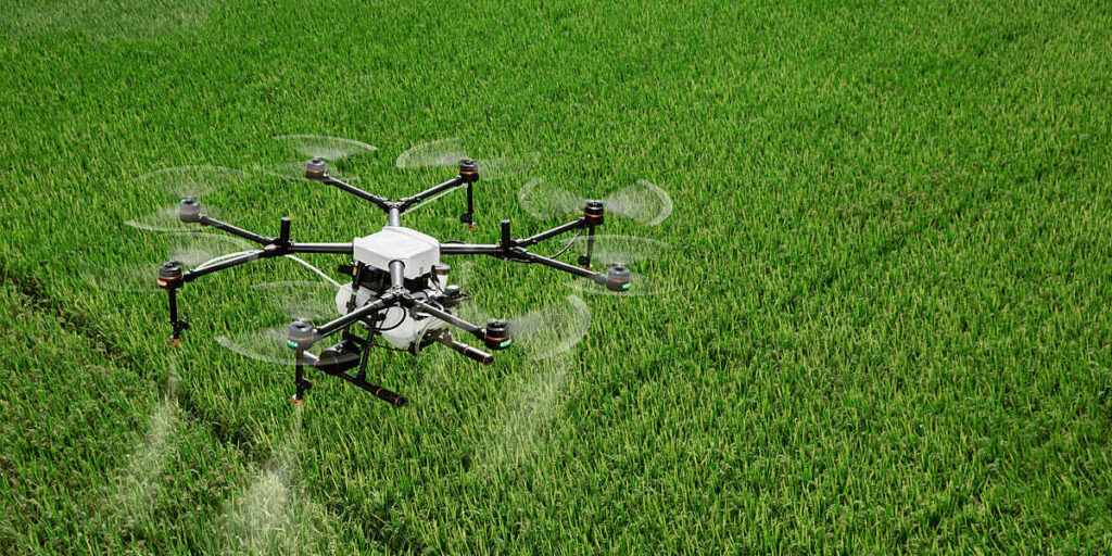 Heavy-lift agricultural uav drone for precision crop spraying