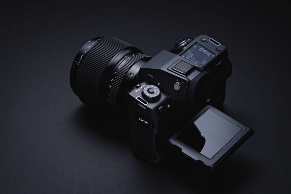 fujifilm gfx 100 ii medium format photography camera in pure black color
