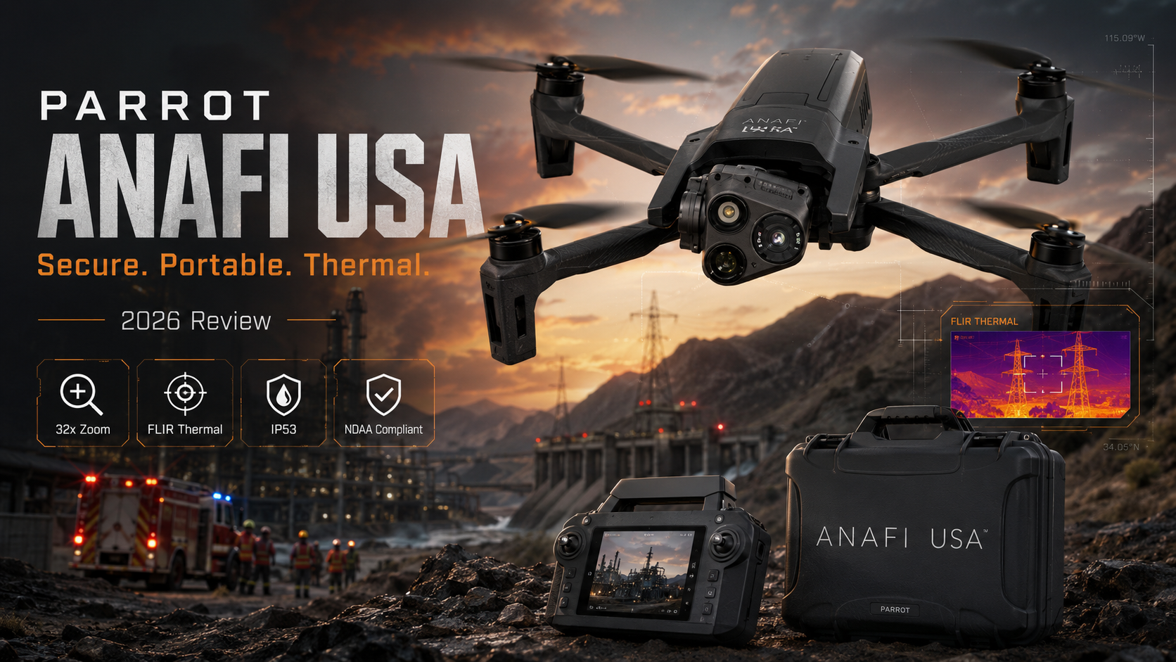 Parrot ANAFI USA Review 2026: Secure, Portable, Thermal and Mission-Ready sUAS