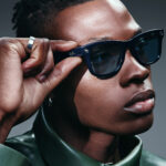 African american guy wearing rayban meta gen 2 glasses and posing