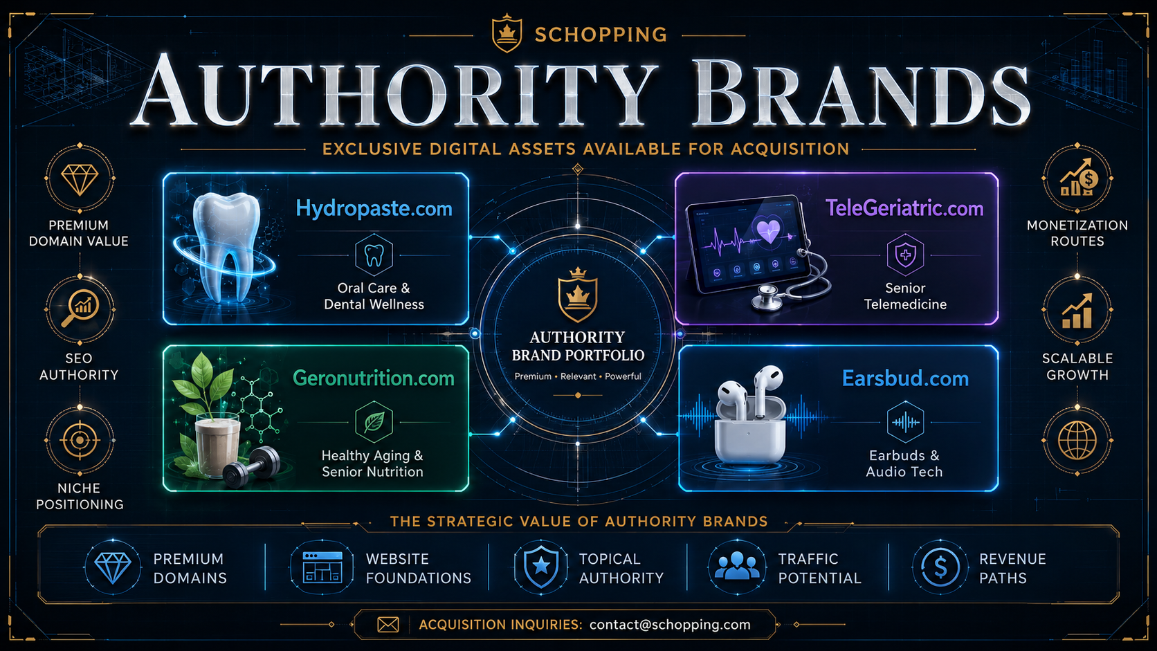 Authority Brands: Acquisition-Ready Enterprise Level SEO Optimized Digital Assets 4 Authority Brands: Acquisition-Ready Enterprise Level SEO Optimized Digital Assets