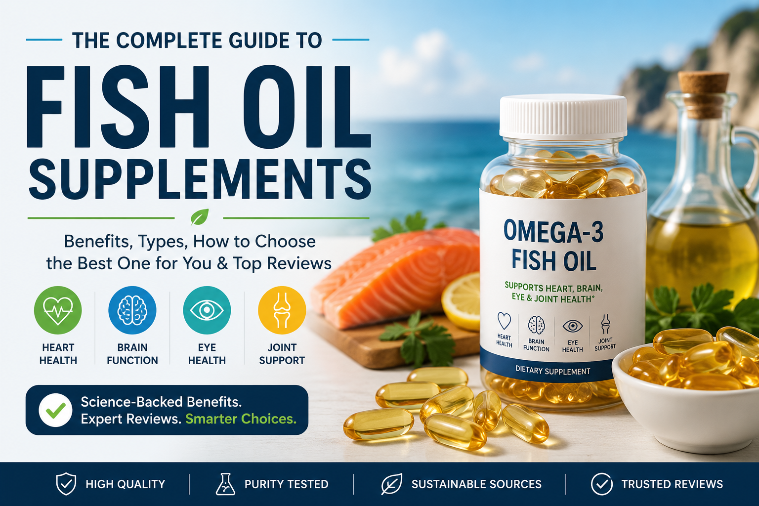 Best Fish Oil Supplement (2026): Benefits, Reviews & Omega-3 Guide 3 Best Fish Oil Supplement (2026): Benefits, Reviews & Omega-3 Guide