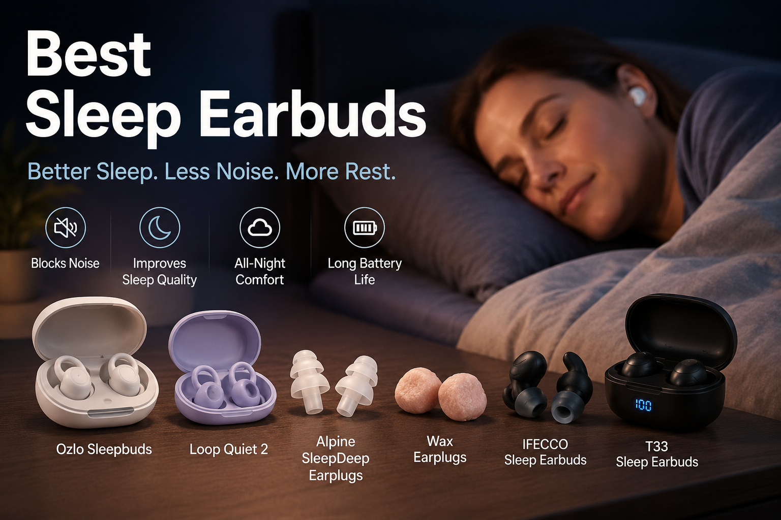 Best Sleep Earbuds (2026): Top Sleeping Earbuds for Noise Blocking & Better Rest 2 Best Sleep Earbuds (2026): Top Sleeping Earbuds for Noise Blocking & Better Rest