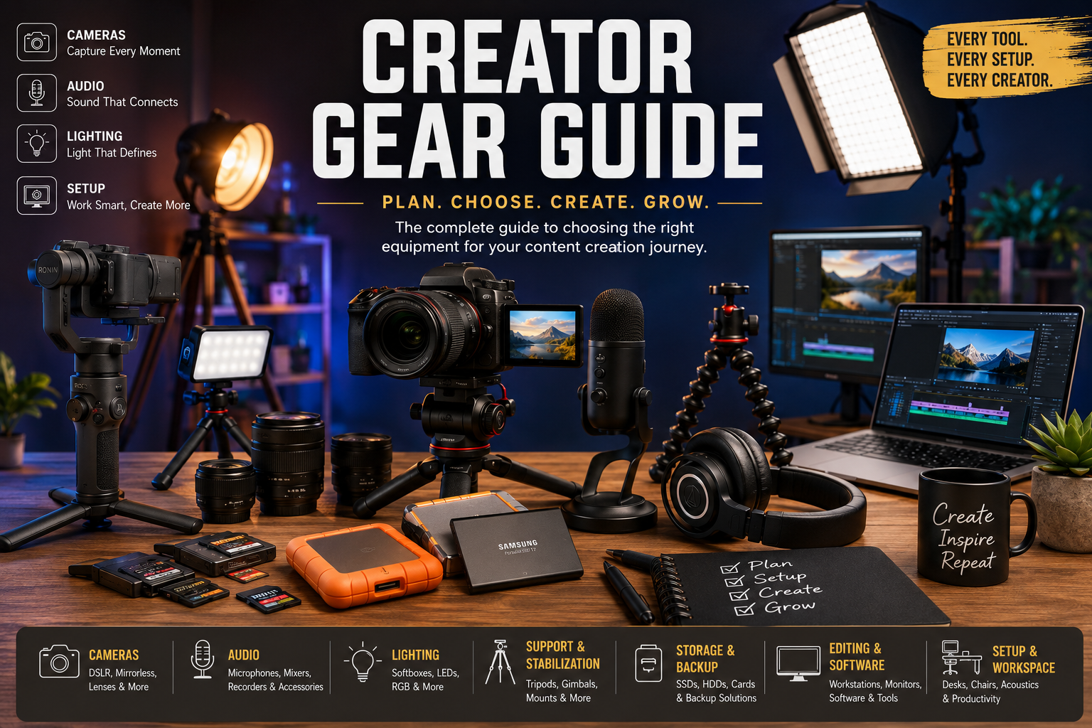 Creator Gear Guide: Complete Equipment & Setup Handbook for Every Content Creator (2026) 3 Creator Gear Guide: Complete Equipment & Setup Handbook for Every Content Creator (2026)