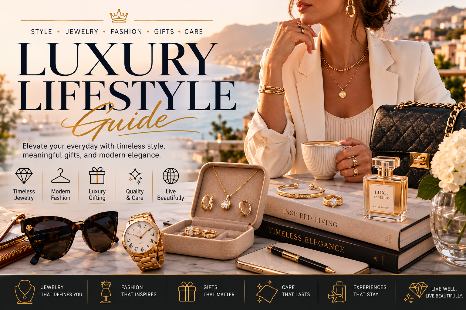 Luxury Lifestyle Guide: Modern Style, Jewelry, Gifts & Everyday Elegance. 4 Luxury Lifestyle Guide: Modern Style, Jewelry, Gifts & Everyday Elegance.