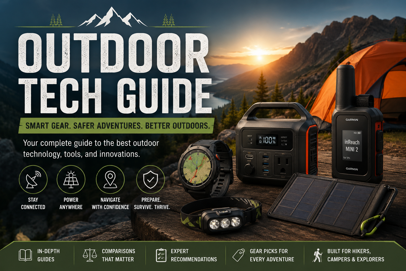 Outdoor Tech Guide: Smart Gear for Camping, Hiking, Safety & Off-Grid Power 2 Outdoor Tech Guide: Smart Gear for Camping, Hiking, Safety & Off-Grid Power